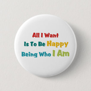 Badge Rond 5 Cm Étant heureux