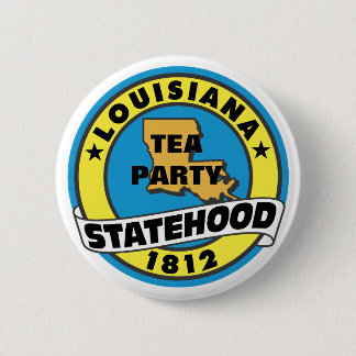 BADGE ROND 5 CM ÉTAT DE THÉ DE LOUISIANNA