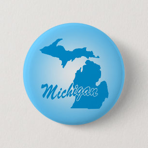 Badge Rond 5 Cm État Michigan