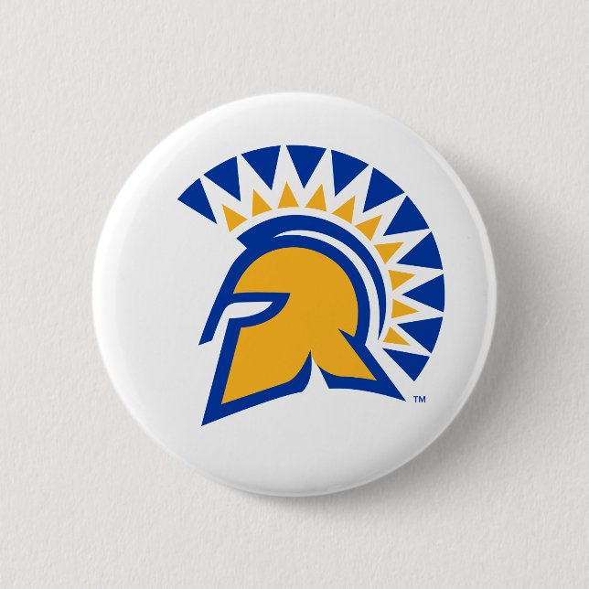 Badge Rond 5 Cm État Spartans de San Jose (Devant)
