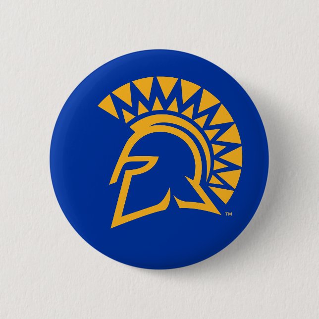 Badge Rond 5 Cm État Spartans de San Jose (Devant)