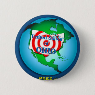 Badge Rond 5 Cm État-Unis d'Ohio