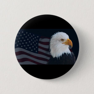Badge Rond 5 Cm États-Unis