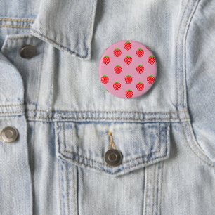 Badge Rond 5 Cm Été Merveilleux aux Fruits Rouges