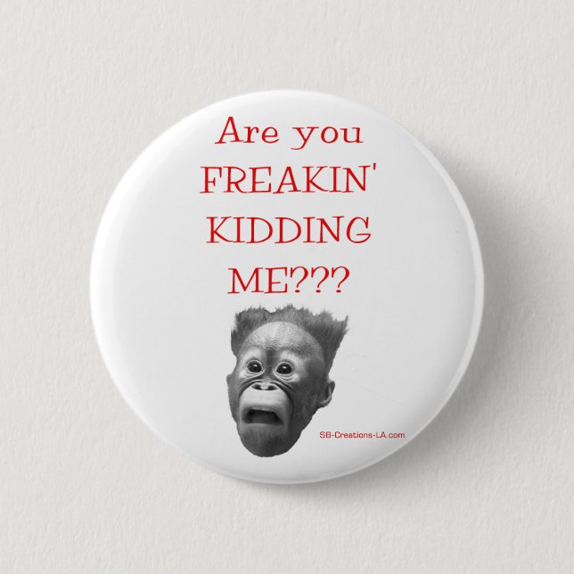 Badge Rond 5 Cm Êtes-vous FREAKIN ME BADINANT ? ? ? Bouton (Devant)