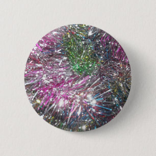 Badge Rond 5 Cm Étincelle de guirlande de Noël