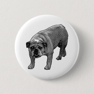 Badge Rond 5 Cm Étincelle minuscule de Bulldog