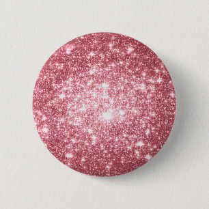 Badge Rond 5 Cm Étincelle rose