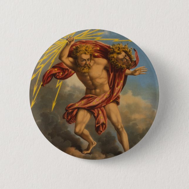 Badge Rond 5 Cm Étiquette du tabac, 1868. (Devant)