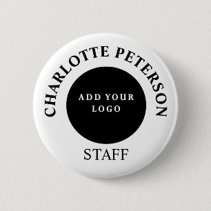 Badge Rond 5 Cm Étiquette nominative personnalisée avec logo d'ent