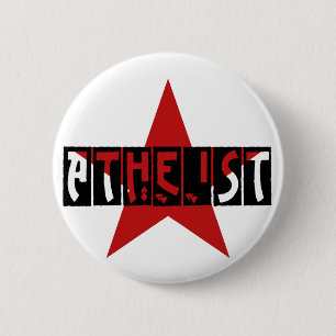 Badge Rond 5 Cm Étoile athée