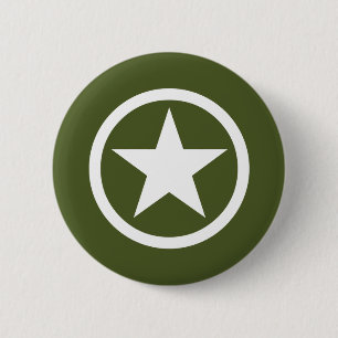 Badge Rond 5 Cm Étoile d'armée