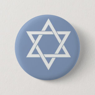 Badge Rond 5 Cm Étoile de David