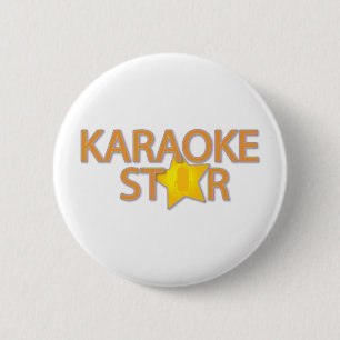 Badge Rond 5 Cm Étoile de Karoake