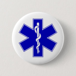 Badge Rond 5 Cm Étoile de la vie