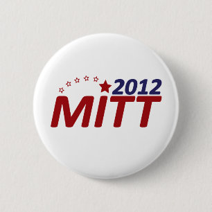 Badge Rond 5 Cm Étoile de Mitt Romney 2012
