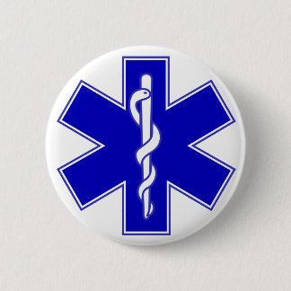 Badge Rond 5 Cm Étoile de Pin de médecin de la vie