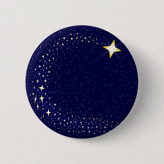 Badge Rond 5 Cm Étoile de tir (Devant)