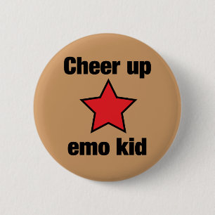 Badge Rond 5 Cm Étoile d'Emo