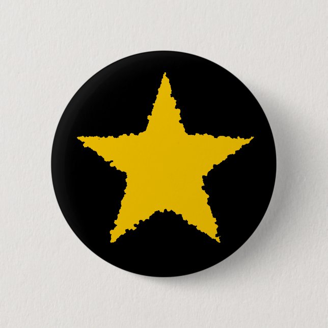 Badge Rond 5 Cm étoile jaune mignonne (Devant)