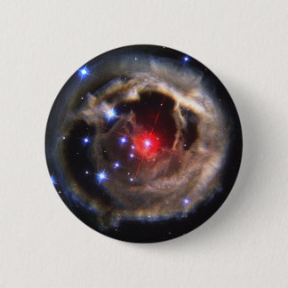 Badge Rond 5 Cm Étoile rouge