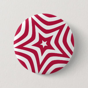 Badge Rond 5 Cm Étoile rouge