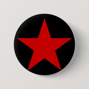 BADGE ROND 5 CM ÉTOILE ROUGE