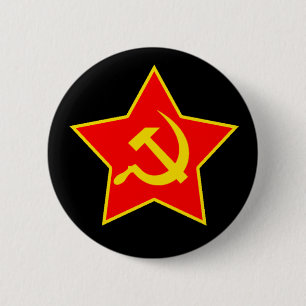 Badge Rond 5 Cm Étoile soviétique