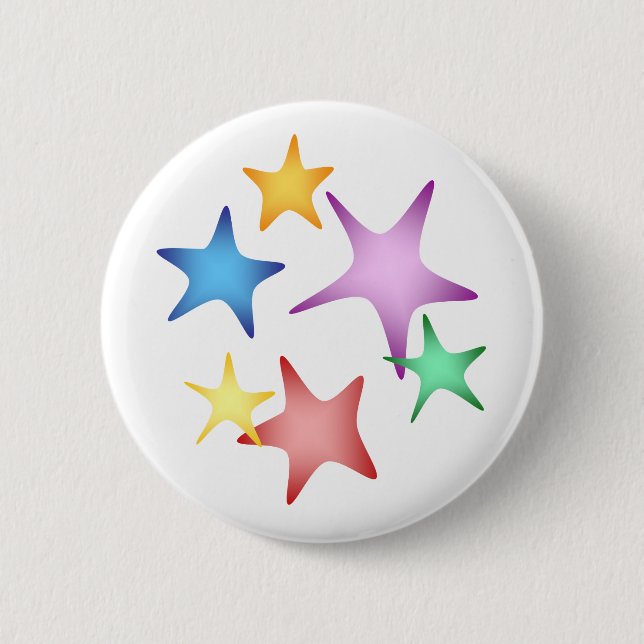 Badge Rond 5 Cm Étoiles de mer (Devant)