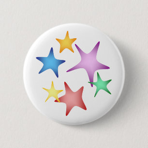 Badge Rond 5 Cm Étoiles de mer