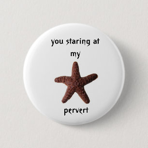 Badge Rond 5 Cm étoiles de mer de chocolat