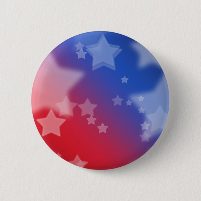 Badge Rond 5 Cm étoiles & rayures (Devant)
