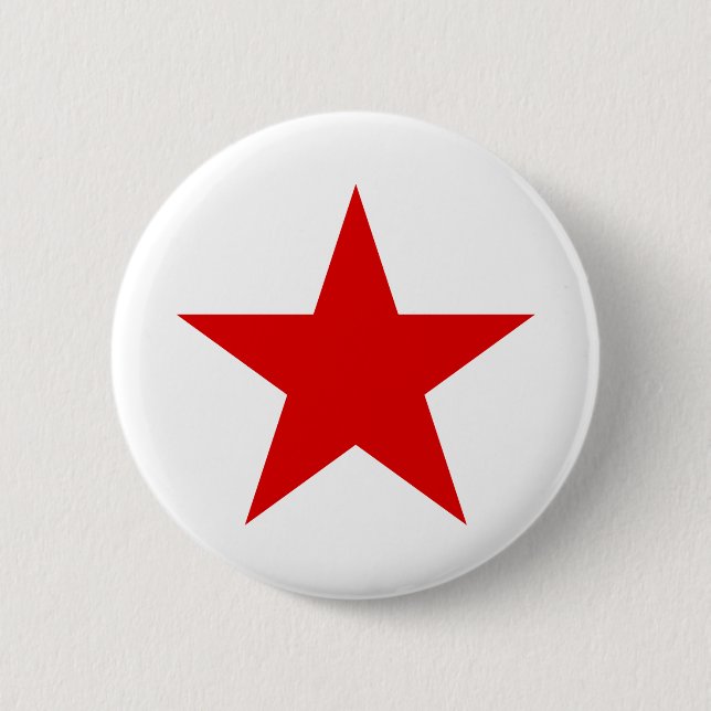 Badge Rond 5 Cm Étoiles rouges de rouge de ★ d'étoile (Devant)