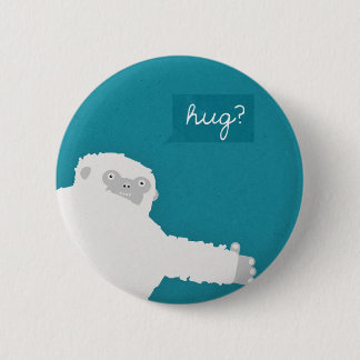 Badge Rond 5 Cm Étreinte de yeti