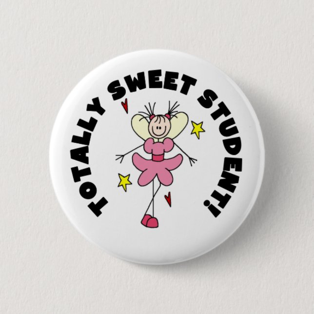 Badge Rond 5 Cm Étudiant de bonbon à ange (Devant)