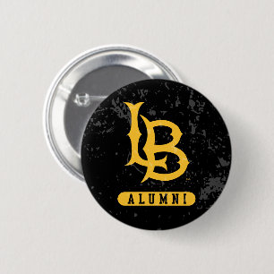 Badge Rond 5 Cm Étudiant de Long Beach State en détresse