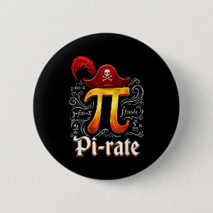 Badge Rond 5 Cm Étudiant en sciences de pirate Prof de maths drôle