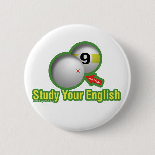 Badge Rond 5 Cm Étudiez votre anglais
