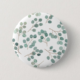 Badge Rond 5 Cm Eucalyptus