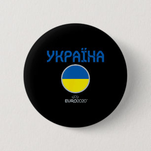 Badge Rond 5 Cm Euro Uefa 2020 nation ukrainienne