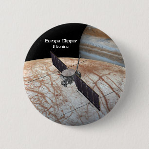 Badge Rond 5 Cm Europa Clipper Mission Spacraft