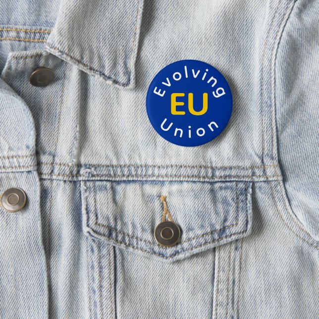 Badge Rond 5 Cm European Union tribute 1.1 (En situation)