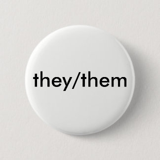 Badge Rond 5 Cm eux/eux bouton de pronom