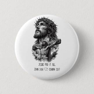 Badge Rond 5 Cm Évangile de Jésus
