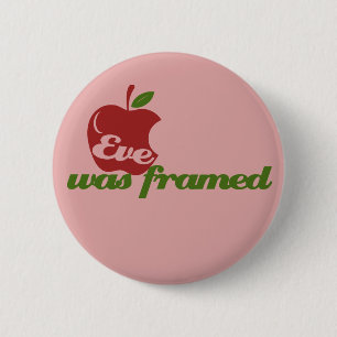 Badge Rond 5 Cm Eve a été encadrée