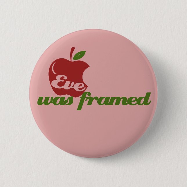 Badge Rond 5 Cm Eve a été encadrée (Devant)