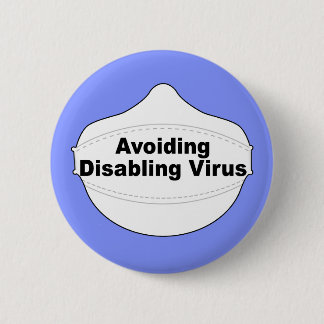 Badge Rond 5 Cm Éviter la désactivation d'une broche de masque de