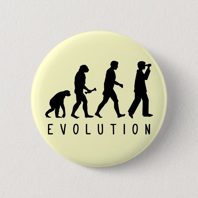 Badge Rond 5 Cm Évolution : Birder (Devant)