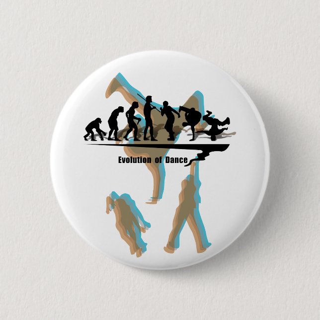 Badge Rond 5 Cm Évolution de danse (Devant)