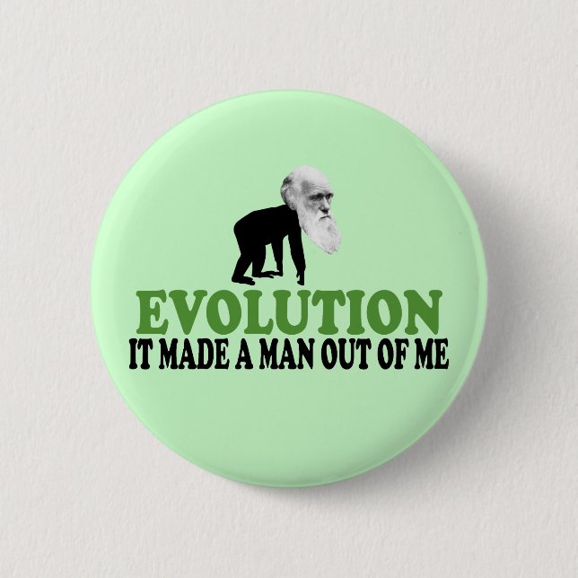 Badge Rond 5 Cm Évolution de Darwin (Devant)